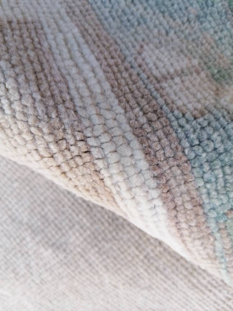 Vintage oushak rug, turkish rug 4'7x8 pastel vintage rug, handmade wool runner,