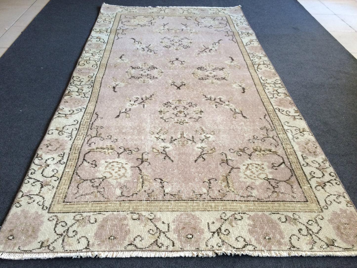 Turkish Rug, Oushak Rug, Rustic Oushak Rug, Wool Oushak Rug, Oushak Runner Rugs, Farmhouse Rug, Vintage Rug, Minimalist Rug, Hand Made Rug