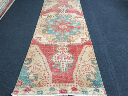 7.2 x 2.6 Turkish Runner Rug, Oushak Rug, Oushak Rugs,  Oushak Runner Rugs, Runner Rug, Vintage Runner Rug, Hand Made Rug
