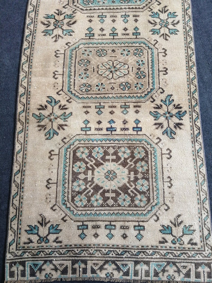 10.8 x 3 Oushak Runner Rug Turkish Runner Rug Vintage Runner Rug Hallway Runner Rug Kitchen Runner Rug Wool Runner Rug Wool Oushak Rug