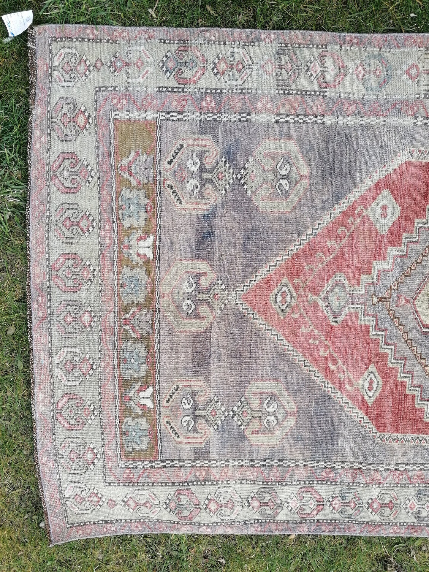 8'8x4'3 vintage rug, vintage oushak rug, unique hand made rug, kitchen area rug, bohemian traditional rug