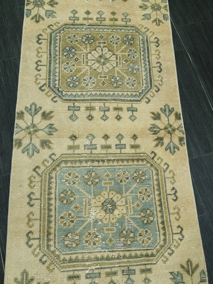 11.2 X 2.3 Oushak Runner Rug Turkish Runner Rug Vintage Runner Rug Hallway Runner Rug Kitchen Runner Rug Wool Runner Rug Wool Oushak Rug