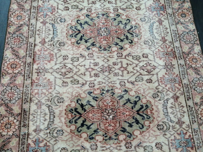 Muted Oriental Runner  8.3 x 4.3 Turkish Runner Rug Vintage Runner Rug Hallway Runner Rug Kitchen Runner Rug Persian Runner Rug
