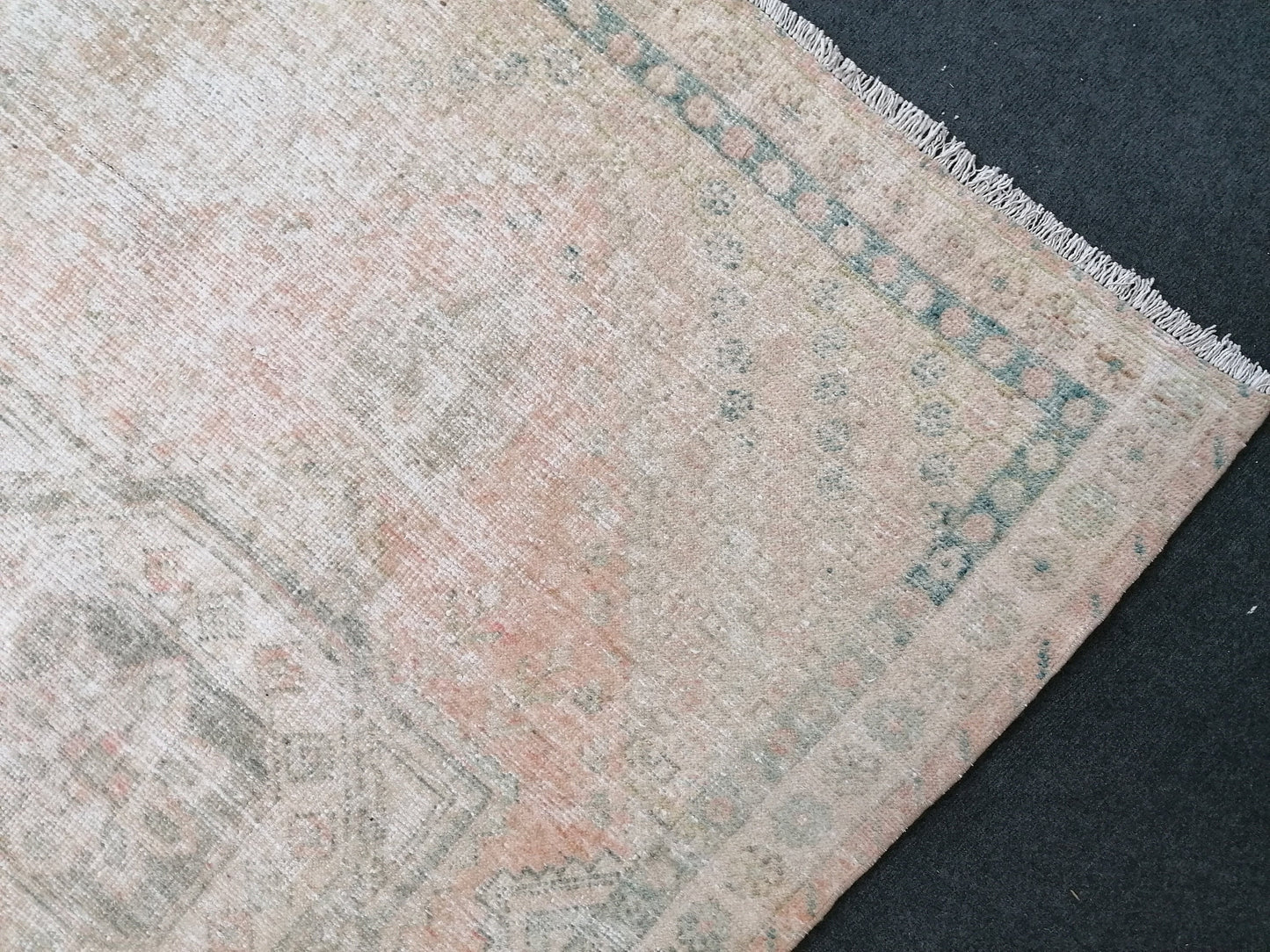 Turkish rug, vintage turkish rug,oushak vintage rug,vintage rug,kitchen rug, vintage anatolian rug,unique hand made bohemian 6'5x4'2