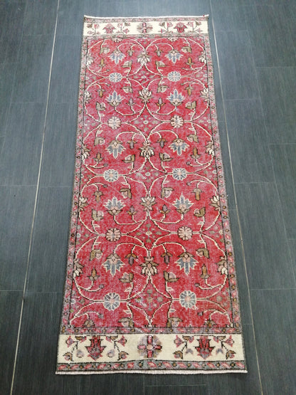 6.3 x 2.4 Oushak Runner Rug Turkish Runner Rug Vintage Runner Rug Hallway Runner Rug Kitchen Runner Rug Wool Runner Rug Wool Oushak Rug