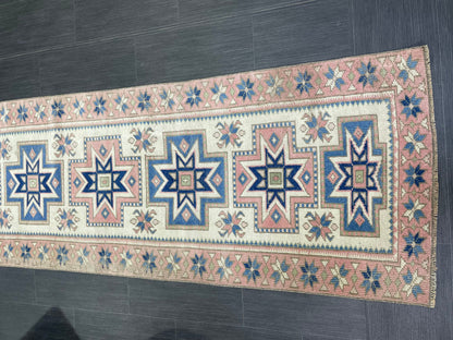 Vintage Persian Runner Rug 2.5 x 10.4 Antique Runner Rug Handmade Runner Staircase Runner Distressed Runner Wool Runner Rug Oriental Runner