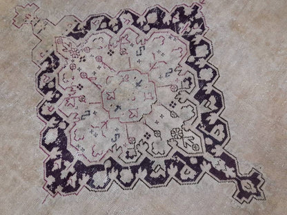 ANTIQUE OushakRug Muted Turkish Wool Rug Vintage 8x10 Rug Persian Rug Muted Oriental Rug Wool Purple Hand Knotted Rug