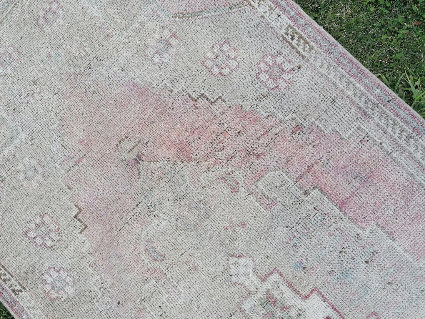 Handmade wool runner rug 2'11x9'9 vintage runner rug, turkish wool runner rug,hallway runner, kitchen runner rug, bohemian rug