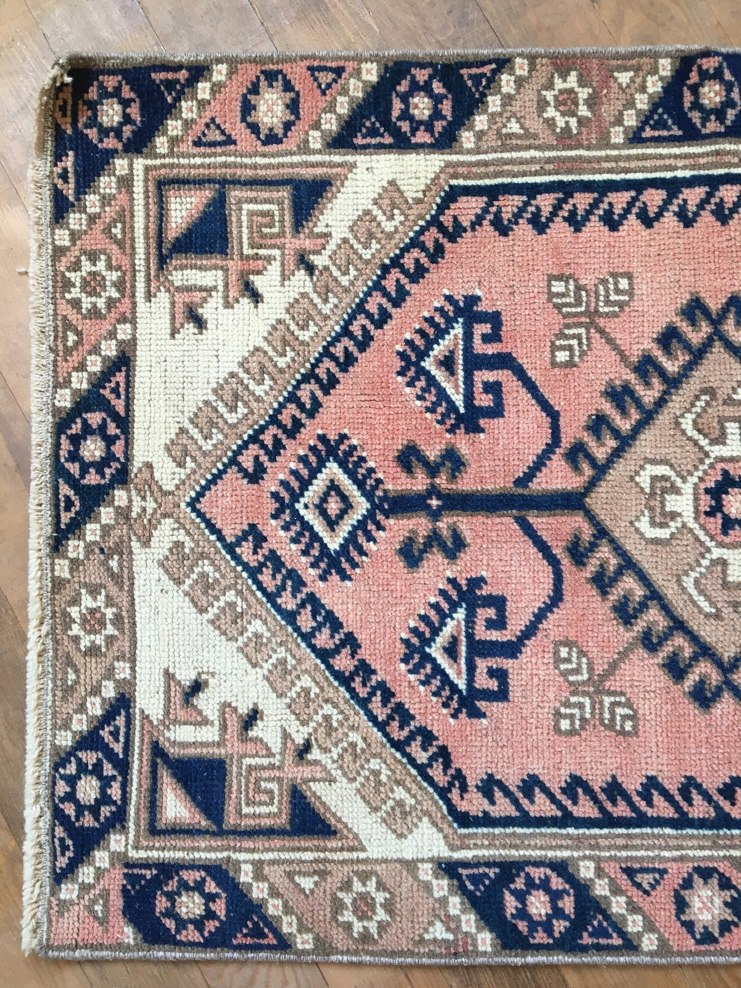 2x4 feet muted vintage middle rug, handmade etnique kitchen area rug, turkish  mini runner rug,oushak blue bedroom rug, kids wool small rugs