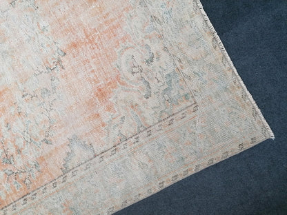 4x9 feet vintage rug,handmade kitchen area rug, antique rug, turkish bedroom rug, oushak rug