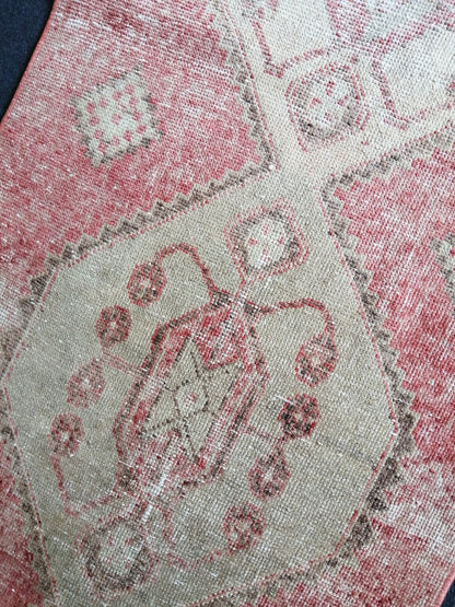 2.7 x 11 Runner Rug Oushak Runner Rug, Turkish Runner Rug, Vintage Runner Rug, Hallway Runner Rug, Blush Runner Rug Wool RUNNER RUG