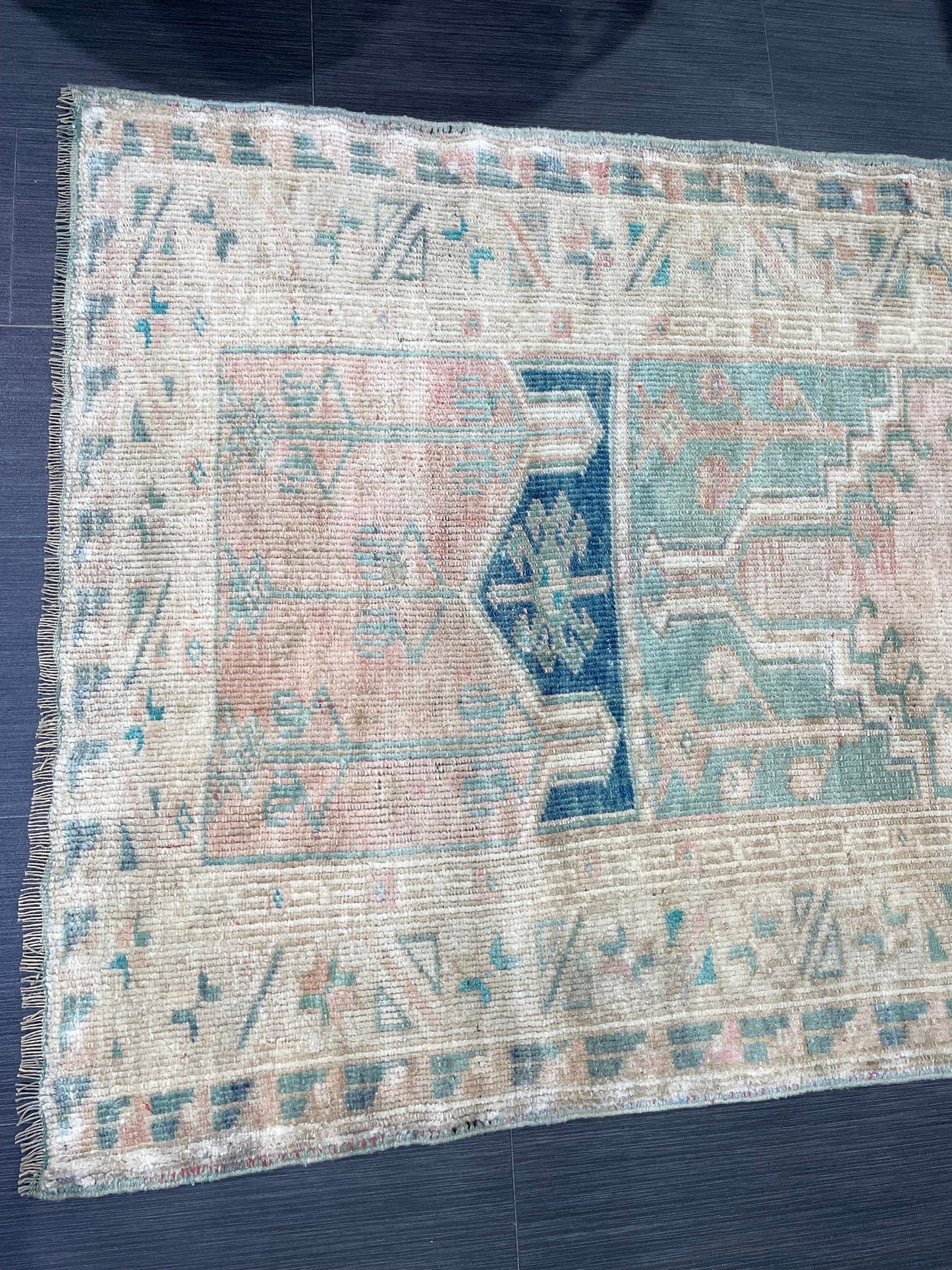 Antique Oriental RUG, Antique TURKISH 3.2 x 4.5 Rug, Vintage Persian Rug, Vintage Wool Hand Knotted Rug, Muted Handmade Rug