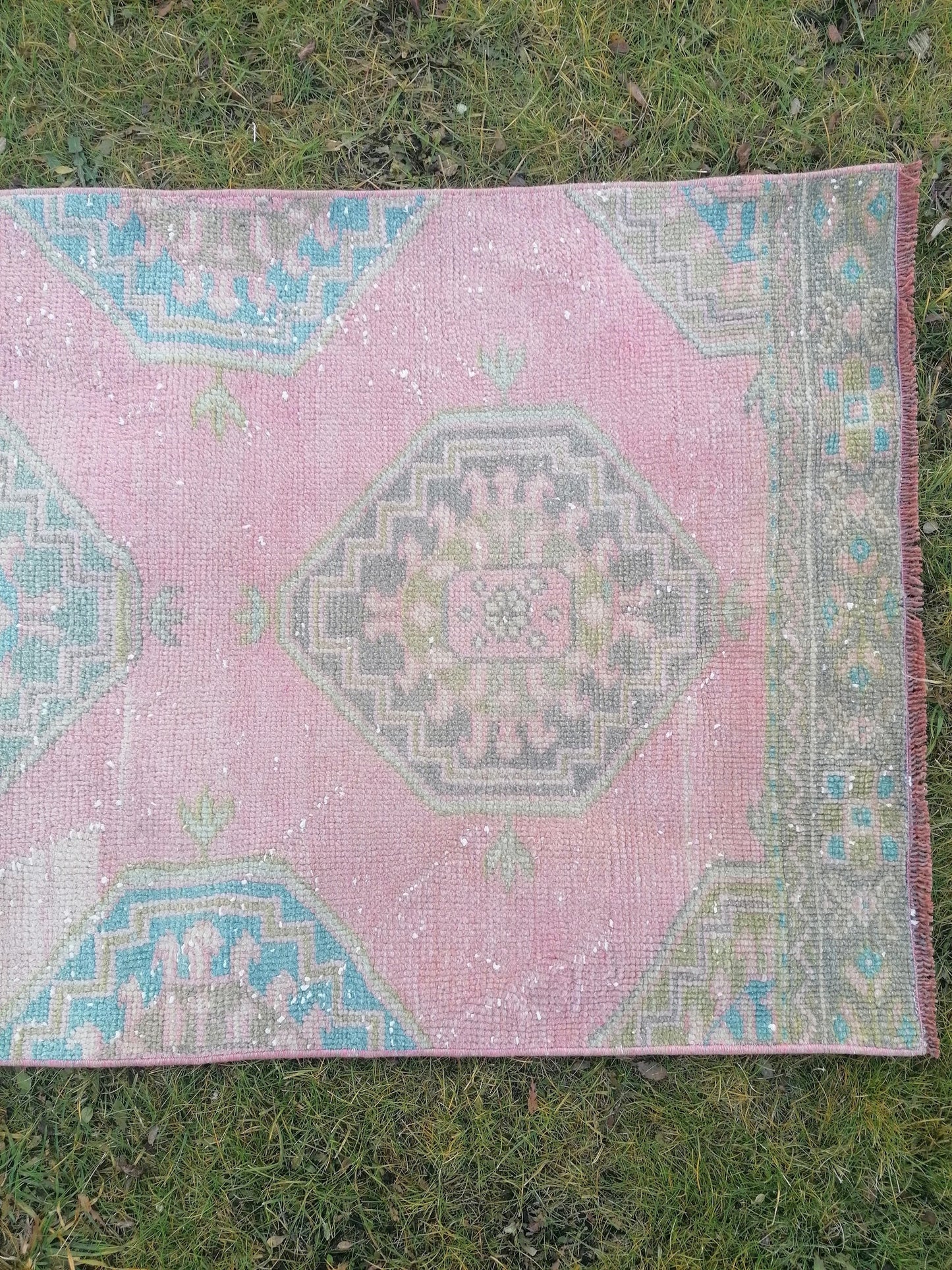 Turkish runner 10'2x2'7 vintage runner, kitchen runner rug,oushak runner rug, hallway runner