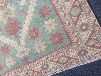 Turkish Rug, Oushak Rug, Rustic Oushak Rug, Wool Oushak Rug, Oushak Runner Rugs, Farmhouse Rug, Vintage Rug, Minimalist Rug, Hand Made Rug