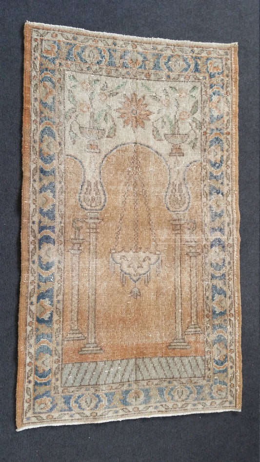 Vintage Rug Turkish  Rug Oushak Rug Wool Oushak Rug Vintage Rugs Boho Rug