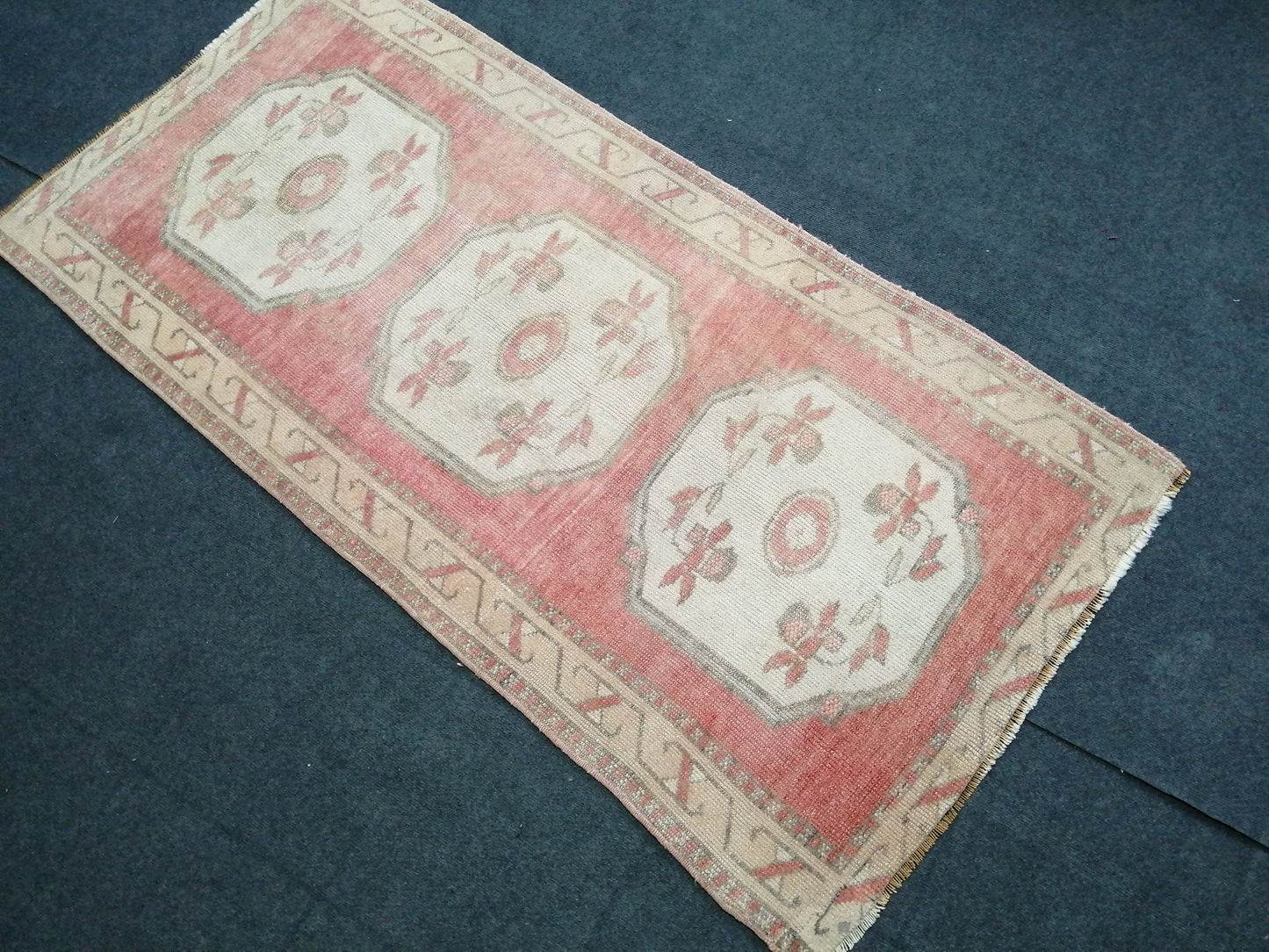 6x3 Oushak Runner Rug Turkish Runner Rug Vintage Runner Rug Hallway Runner Rug Kitchen Runner Rug Wool 3x6 Rug Wool Oushak Rug