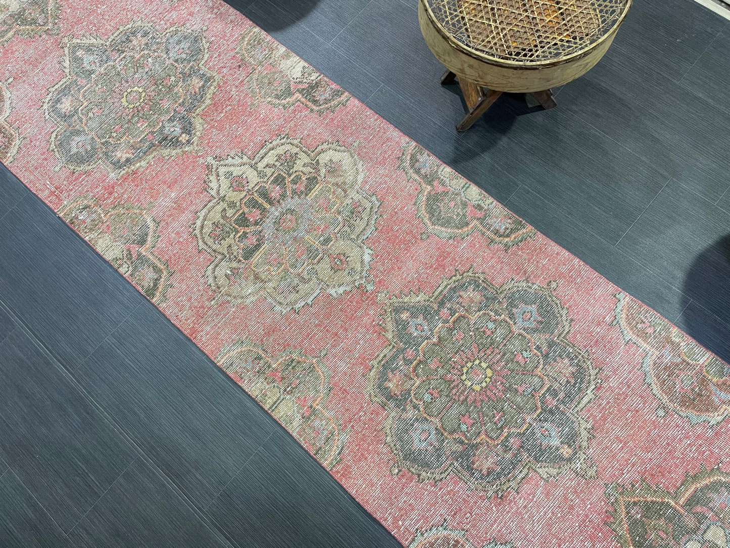 Turkish Runner Rug, Hand Knotted 2.8 x 12.7 Runner Rug, Vintage Runner Rug, Hallway Runner Rug, Persian Kitchen Runner Rug, Runner Rug