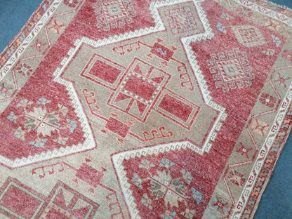 Oushak runner wool rug, long turkish runner 5'5x11'5 vintage handmade runner,hallway runner