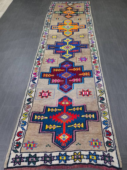 Turkish Runner 3x11 Oriental Runner Rug Rug Vintage Runner Rug Hallway Runner Rug Kitchen Runner Rug Wool Runner Persian Runner Rug Kurdish