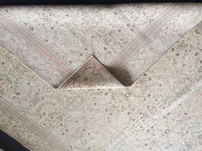 Muted Turkish Rug Large Area Rug Pastel Oushak 6 x 9.3 Rug Vintage Muted Rug Hand Made Rug Vintage Earth Tones Rug Rustic Rug 6x9 Muted rug