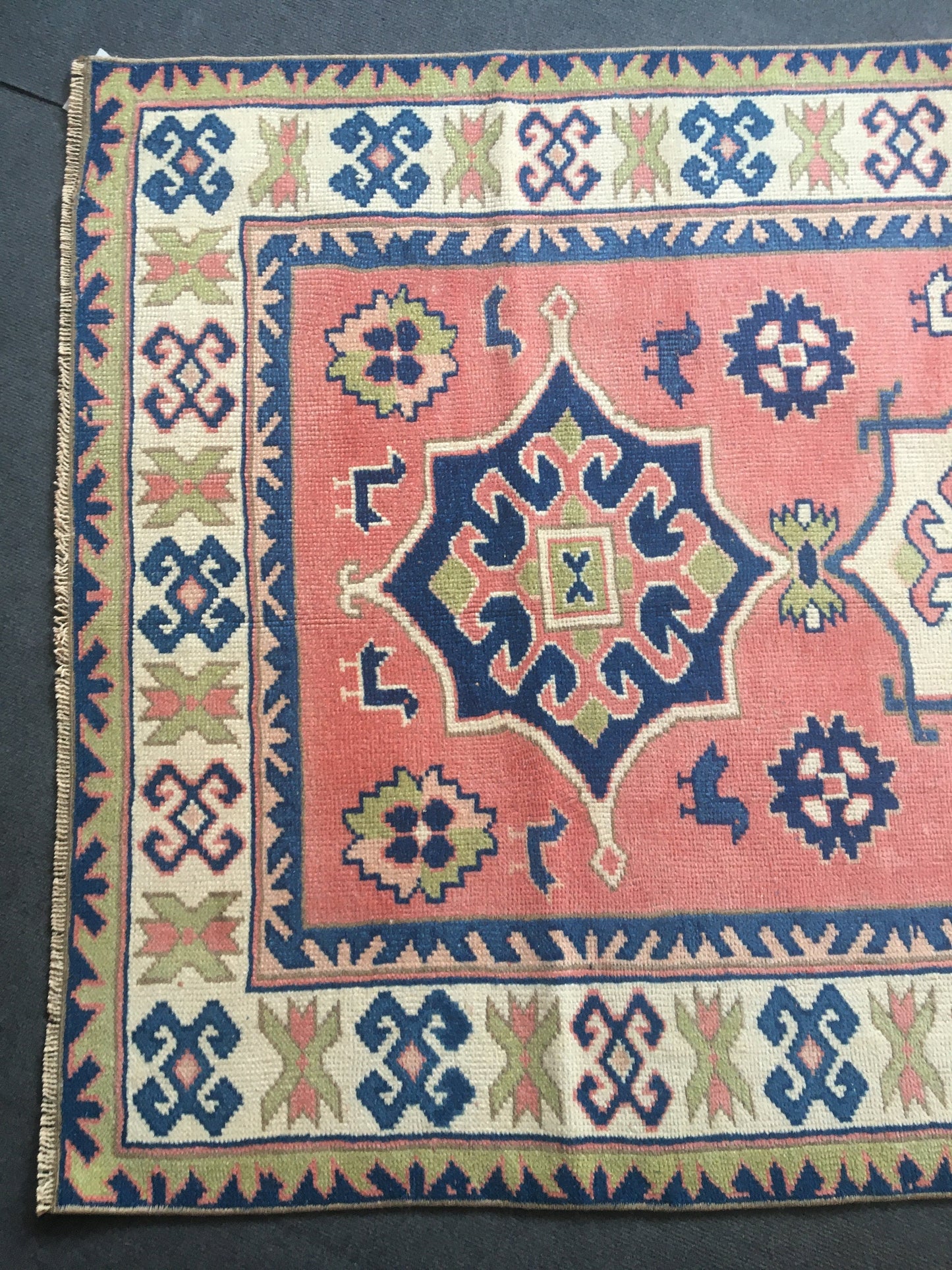 4x6 feet pink largest living room rug, handmadae blue kitchen area rug, vintage wool etnique wide bedroom rug, bathroom floor large carpet