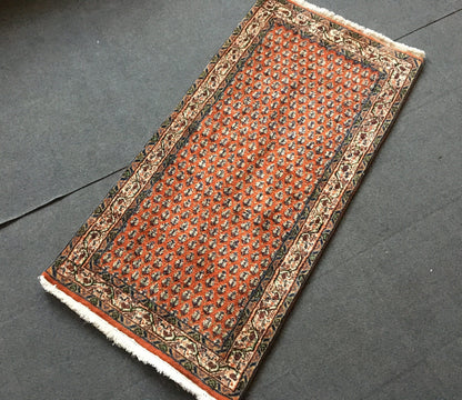 2x4 feet small new turkish rug, handmade vintage small rug, wool oushak kitchen rug,hallway rug, laundry rug