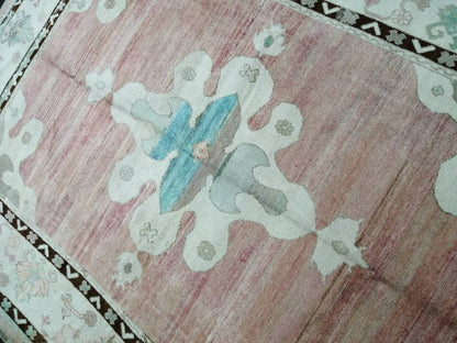 Authentic OUSHAK RUG 12.7 x 9 Oushak Rug Vintage Oushak Rug Vintage Rug Wool Oushak Rug Hand Made Rugs Vintage Turkish Rug