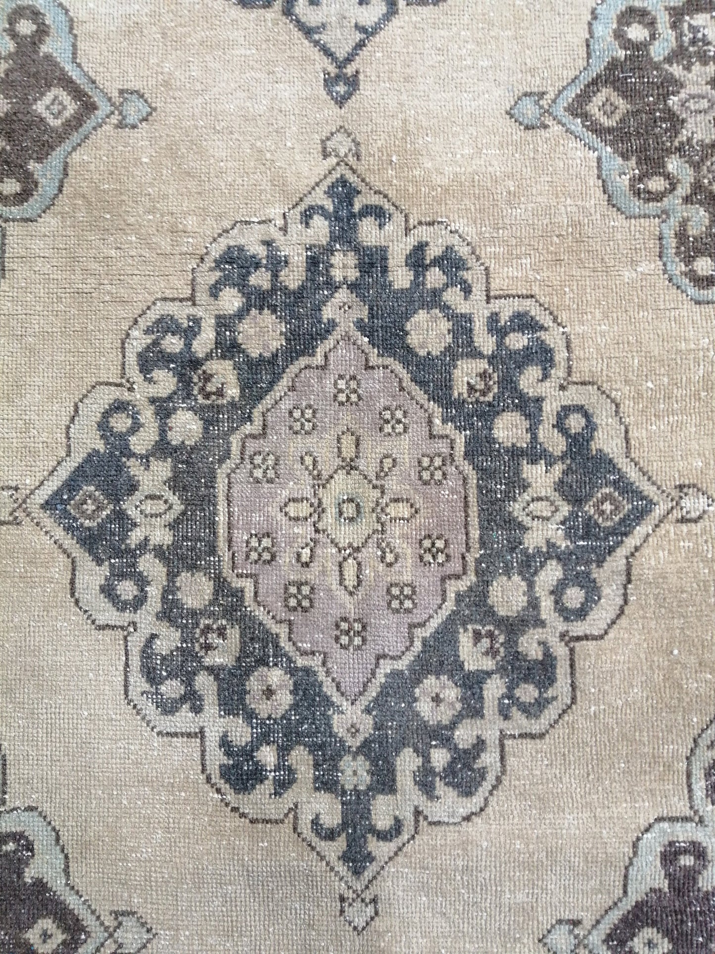 13.7 x 2.8 Vintage Oushak Runner Rug Turkish Runner Rug Vintage Runner Rug Hallway Runner Rug Kitchen Runner Rug Wool Runner Rug Wool Oushak