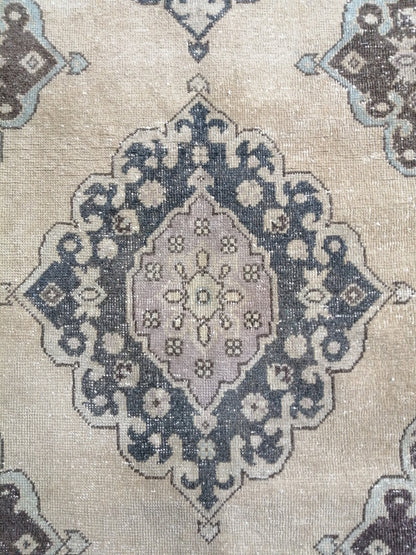 13.7 x 2.8 Vintage Oushak Runner Rug Turkish Runner Rug Vintage Runner Rug Hallway Runner Rug Kitchen Runner Rug Wool Runner Rug Wool Oushak