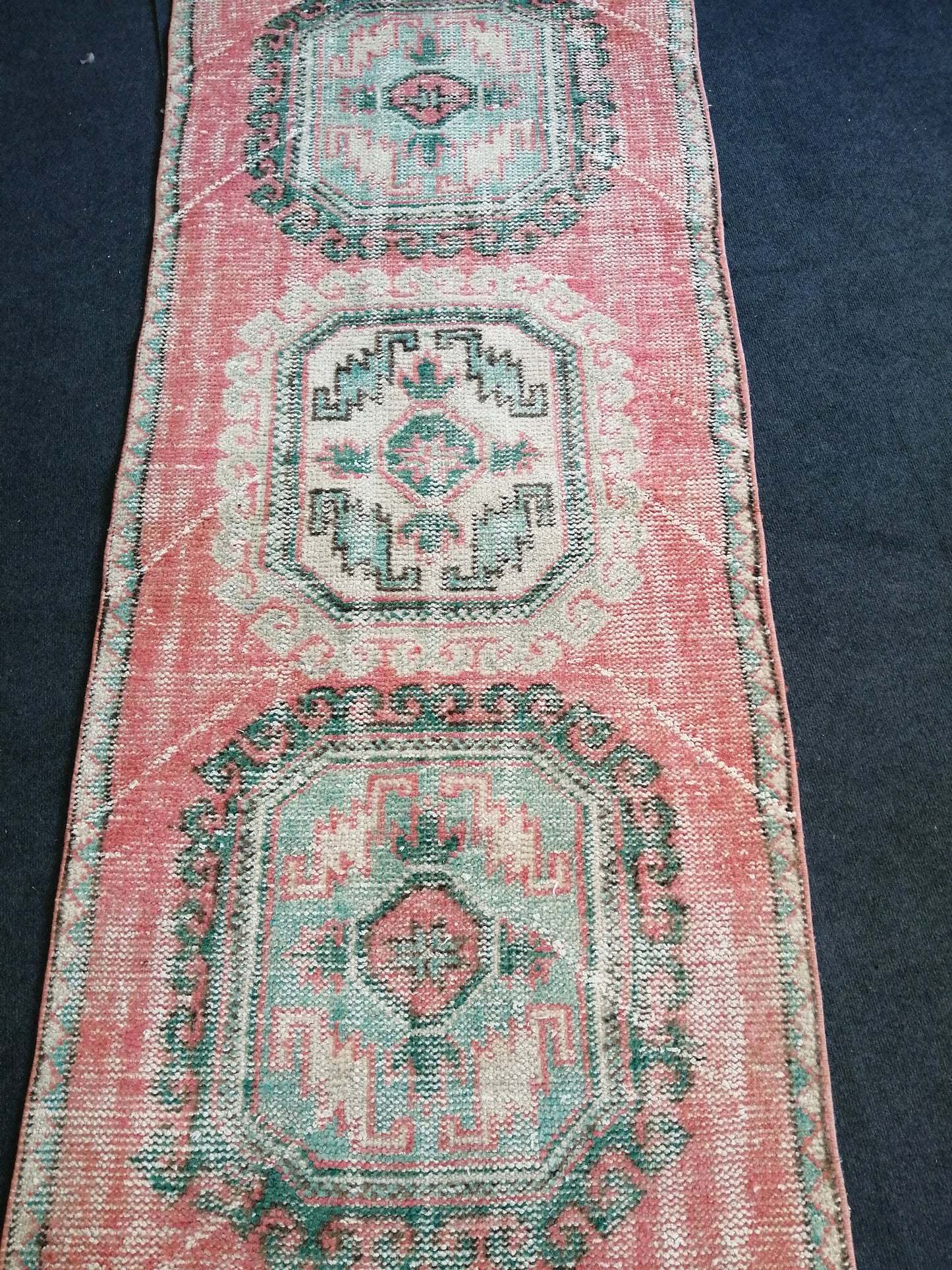 3x12 Oushak Runner Rug Turkish Runner Rug Pink Vintage Runner Rug Hallway Runner Rug Kitchen Runner Rug Wool Runner Rug Wool Rug