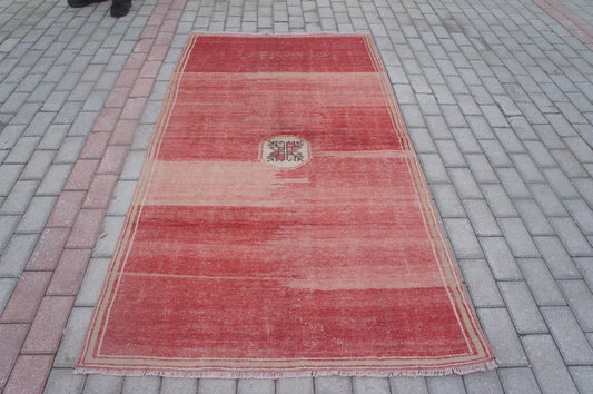 Rugs, Oushak Rug, 3.8 x 7.5 Turkish Rugs,Bohemian Rug, Rug Runner, Turkish Rug , Farmhouse Rug, Vintage Rug, Minimalist Rug, Hand Made Rug