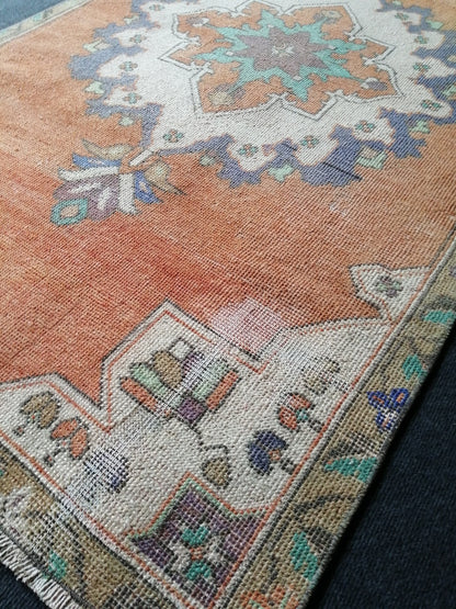 6 X 3.6 Turkish Rug, Oushak Rug, Oushak Rugs, Wool Oushak Rug, Oushak Runner Rugs, 3.6x6 Rug, Vintage Rug, Hand Made Rug