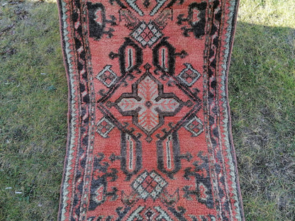 Shaggy oushak rug turkish rug vintage rug vintage 5'9x2'10