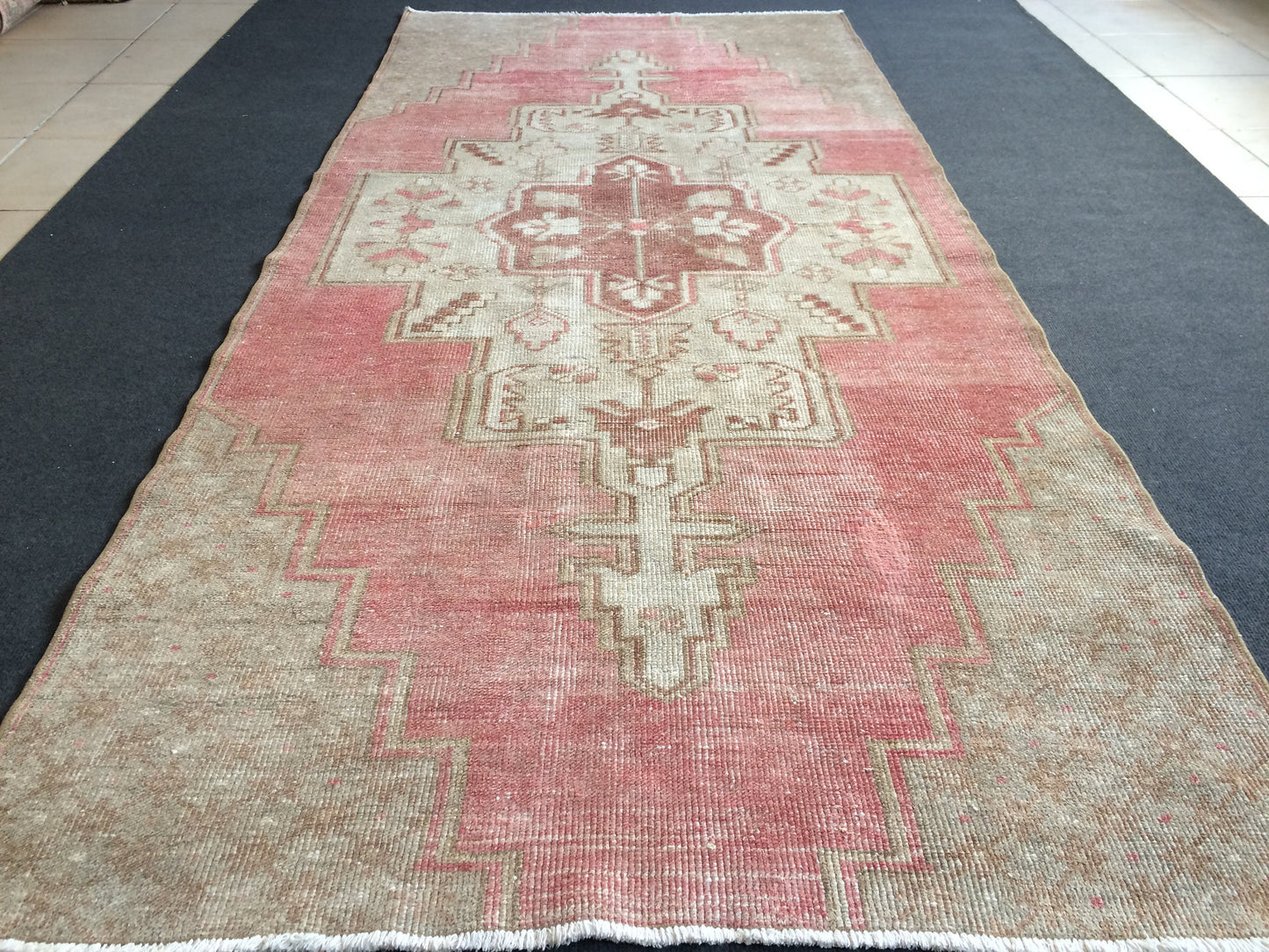 Vintage Rugs,  Turkish Rugs, Minimalist Rugs, Bohemian Rugs, Area Rugs, Oushak Rugs, Wool Rugs, Weaving Rugs, Ethnic Rugs, 8.4 x 4 Feet Rugs