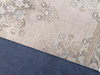 10'5x2'8 oushak runner rug , turkish runner rug, vintage turkish runner rug, oushak vintage runner rug, vintage rug, kitchen runner rug