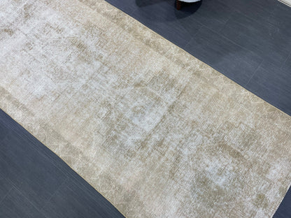 Distressed Vintage Runner Rug 3.6 x 11.5 ft Turkish Runner Rug Vintage Runner Rug Hallway Runner Rug Kitchen Runner Rug Wool Pile Runner Rug