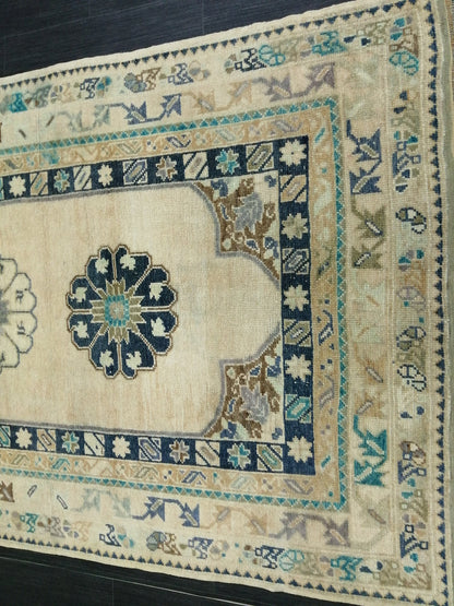 OUSHAK RUG 6.4 x 3.5 TURKISH Oushak Rug Vintage Oushak Runner Rug Vintage Rugs Wool Oushak Rug Hand Made Rugs Vintage Turkish Rug