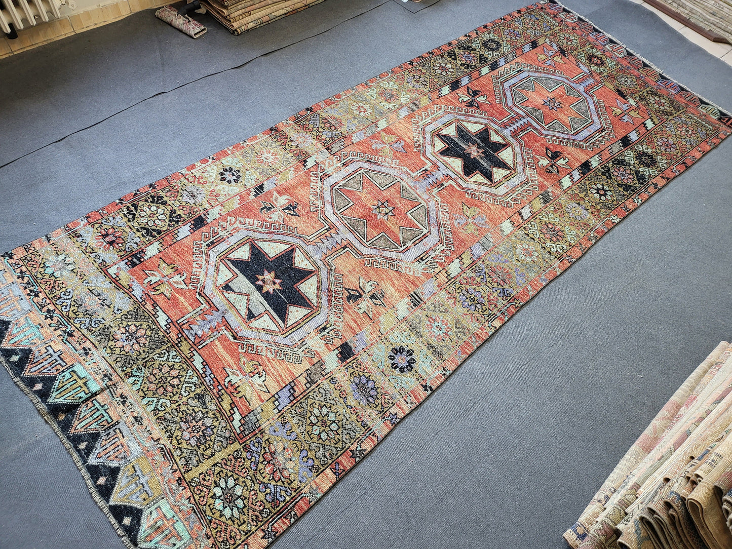 Turkish Runner Rug, Oushak 5x12 Runner Rug, Persian Runner Rug, Vintage  Runner Rug, Handmade Runner Rug,  Rustic Runner Rug