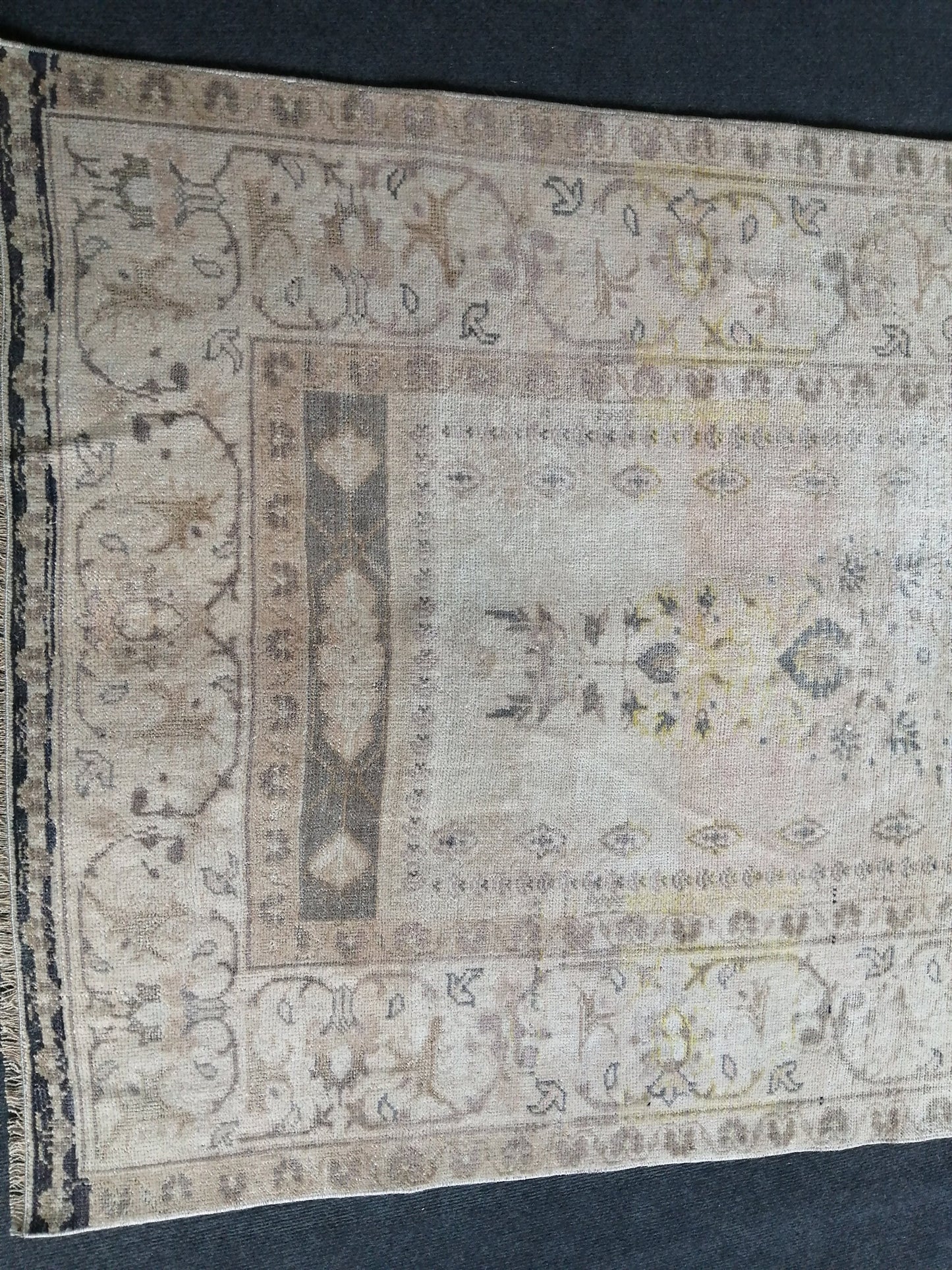 3.5 x 6 Rugs, Hand Made Rug, Oushak Rug, Rustic Rug, Bohemian Rug,  Turkish Rug, Farmhouse Rug, Vintage Rug, Wool rug Muted Oriental Rug