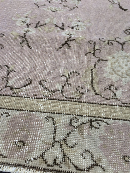 OUSHAK RUG TURKISH Oushak Rug Vintage Rug Vintage Runner Rug Wool Oushak Rug Hand Made Rugs Vintage Turkish Rug