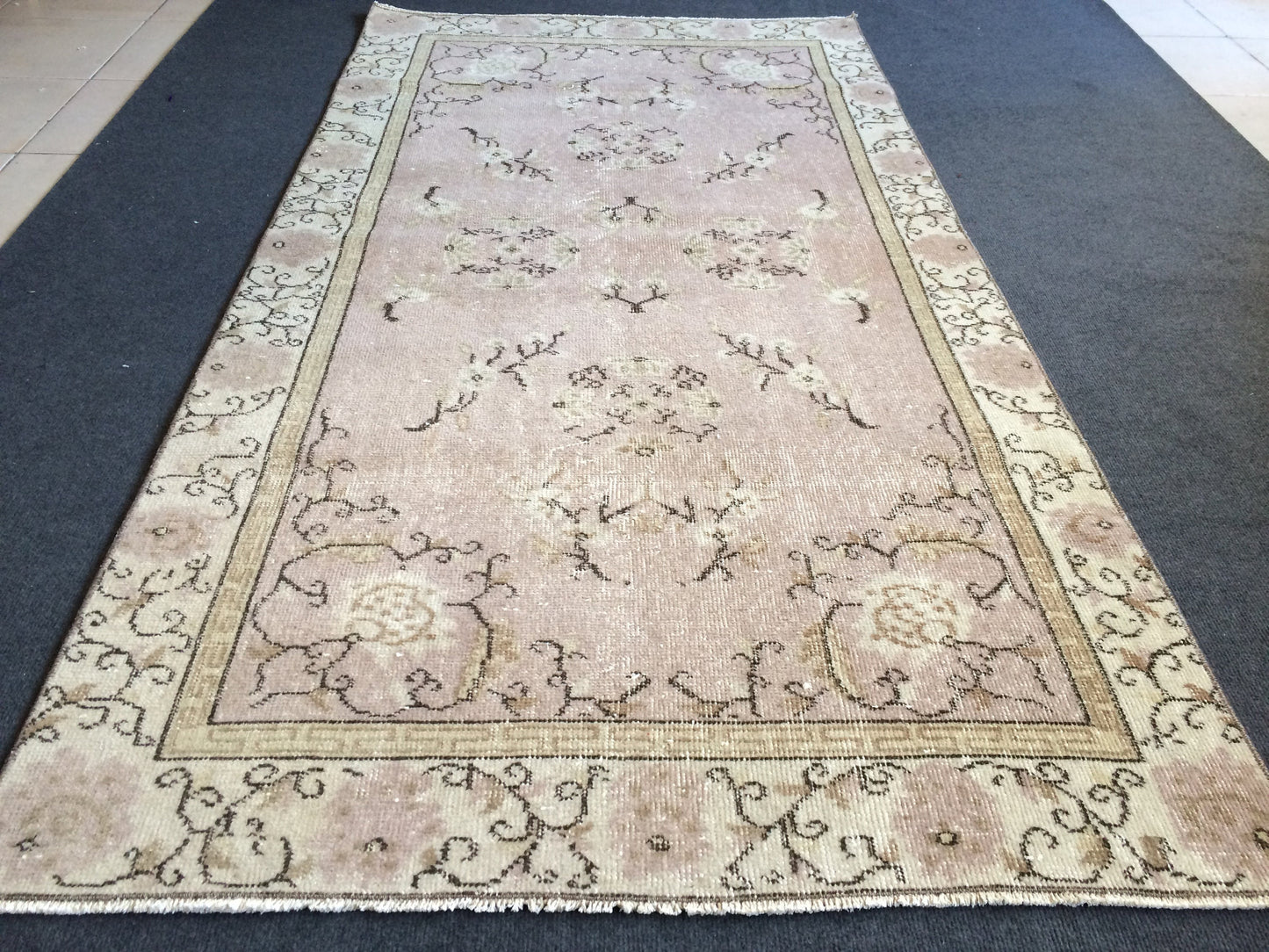 OUSHAK RUG TURKISH Oushak Rug Vintage Rug Vintage Runner Rug Wool Oushak Rug Hand Made Rugs Vintage Turkish Rug