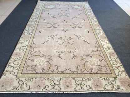 OUSHAK RUG TURKISH Oushak Rug Vintage Rug Vintage Runner Rug Wool Oushak Rug Hand Made Rugs Vintage Turkish Rug