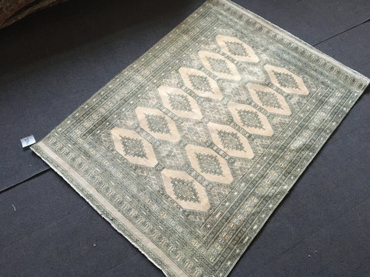 4x5 feet faded vintage wool rug, distressed morracon oushak hand made rug, green turkish living room area rug, medium size pink bedroom rugs