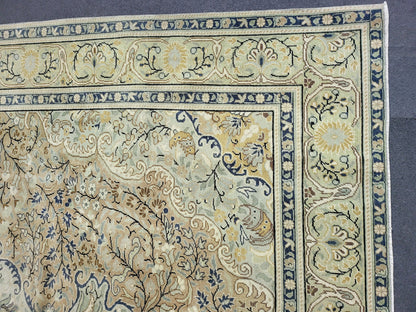 Persian RUG Oriental 6.2 x 9.7 Rug Large Area Rug, VINTAGE Rug, Turkish Low Wool Pile Rug,Hand Knotted Rug Antique Rug Muted Anatolian Rug