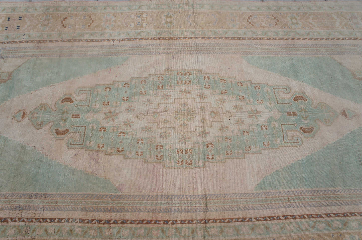 10 x 5.2 Vintage Turkish Rug, Turkish Rug, Wool Oushak Rug, Oushak  Rug, Hand Made  Rug, Wool Rug, Turkish Rug 5 by 10 ft