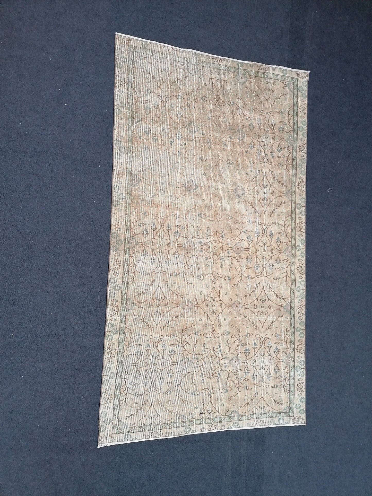 Oushak turkish rug, vintage turkish rug,oushak vintage rug,vintage rug,kitchen rug, vintage anatolian rug,unique hand made bohemian 8'6x4'9