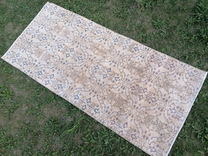 Turkısh rug vıntage rug, vıntage turkısh rug, hand made rug,wool rug 2'8x6 feet