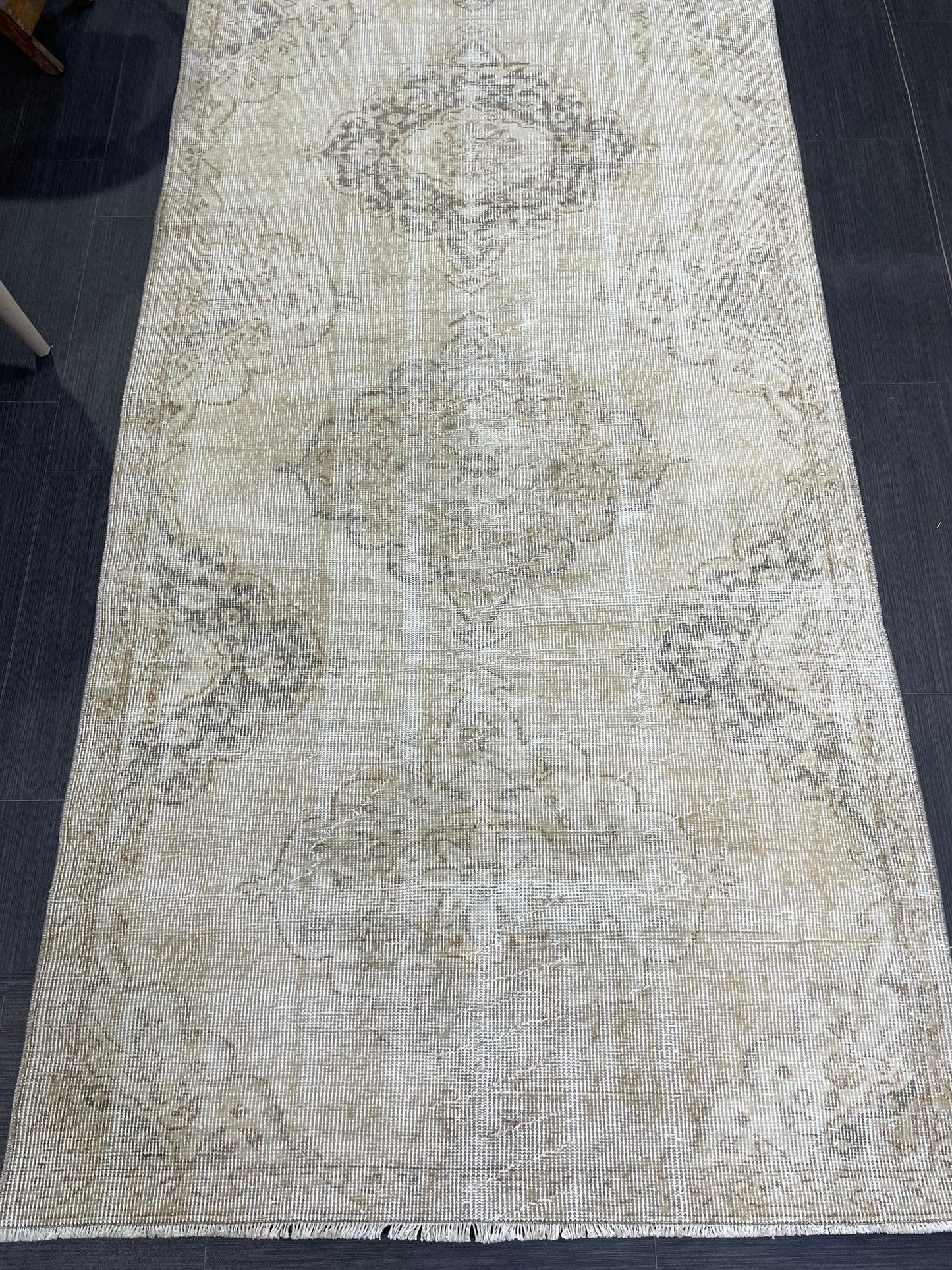 Vintage Persian Runner Rug, 3.6 x 10.8 Handmade Runner Rug, Turkish Runner Rug, Vintage Runner Rug, Hallway Runner, Kitchen Runner Rug