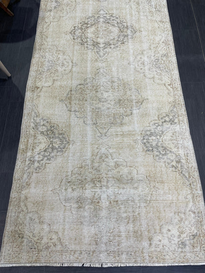 Vintage Persian Runner Rug, 3.6 x 10.8 Handmade Runner Rug, Turkish Runner Rug, Vintage Runner Rug, Hallway Runner, Kitchen Runner Rug