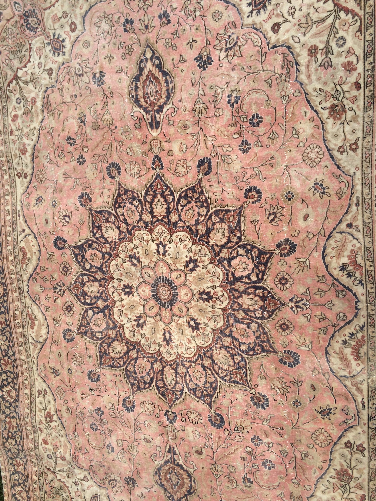 6.5 x 10 Persian RUG, Oriental Rug Large Area Rug, VINTAGE Rug, Turkish  Rug,Hand Knotted Rug Antique Rug Muted  Rug, 7x10 Light Pink Rug